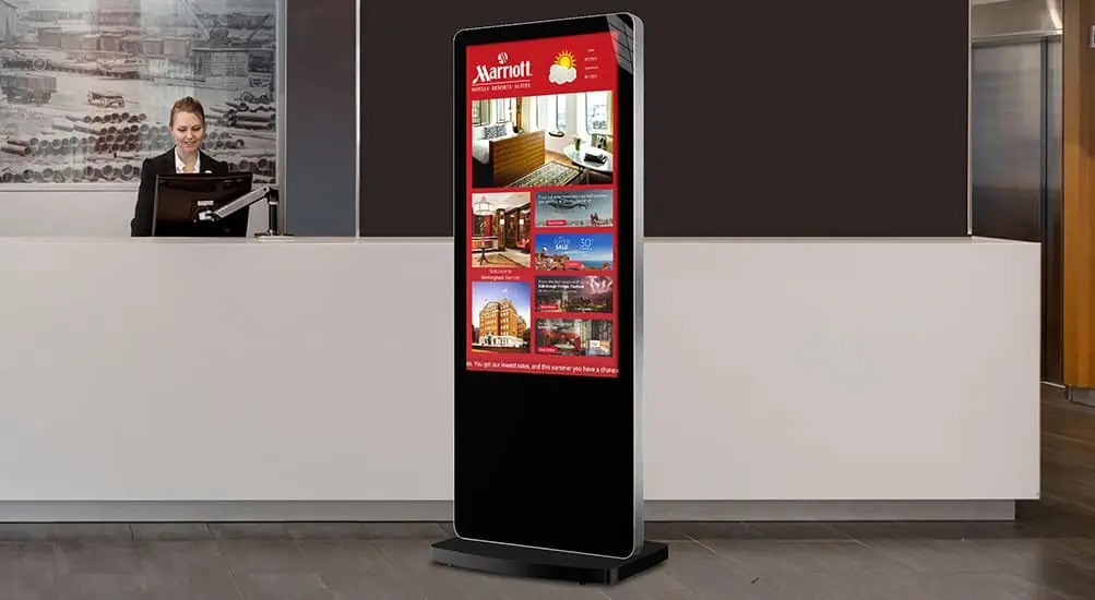 Empfang und Lobby mit Display